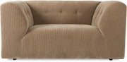 Fauteuil en velours côtelé marron Vint - Hkliving - The Cool Republic