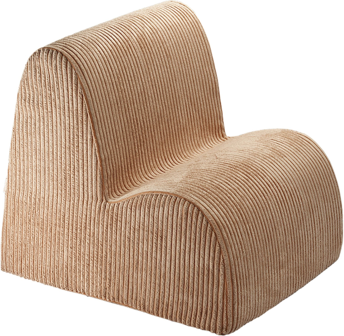 Fauteuil en velours côtelé toffee 60 x 50 cm Cloud - Wigiwama - The Cool Republic
