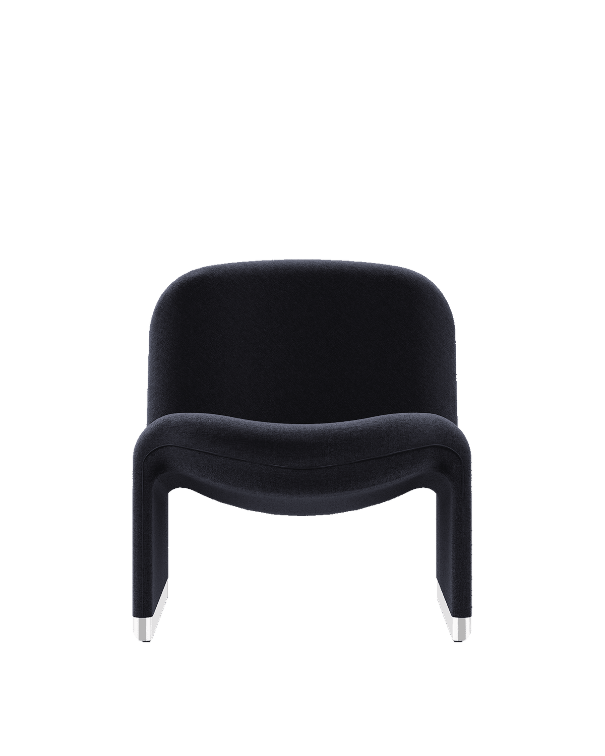 Fauteuil en velours gris foncé Alky - Anonima Castelli - The Cool Republic