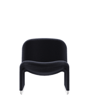 Fauteuil en velours gris foncé Alky - Anonima Castelli - The Cool Republic