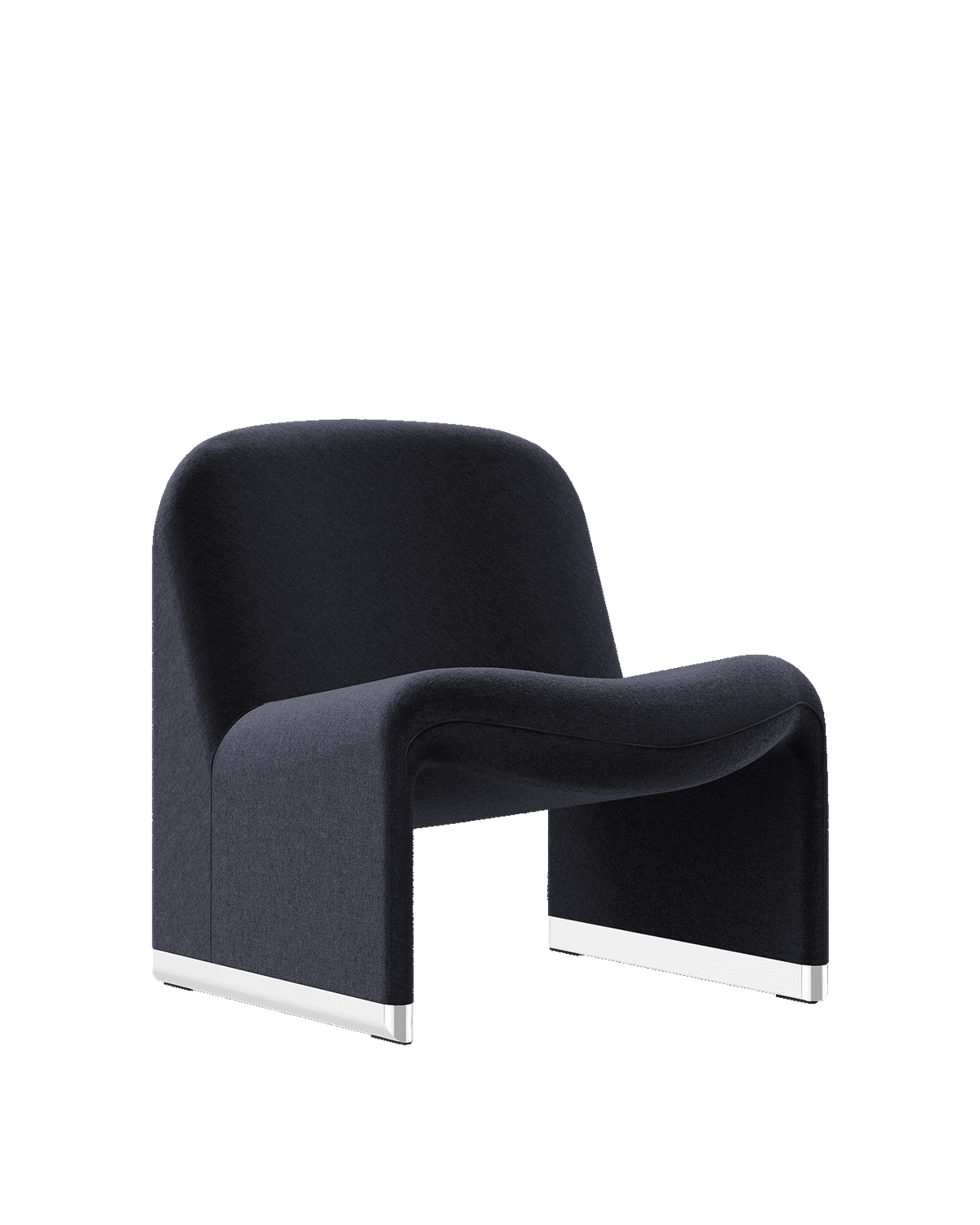 Fauteuil en velours gris foncé Alky - Anonima Castelli - The Cool Republic