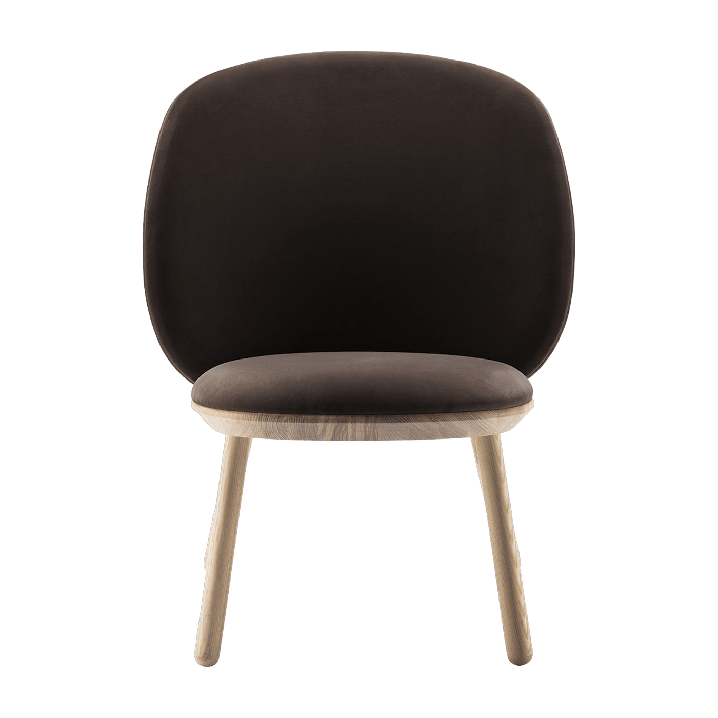 Fauteuil en velours marron Naïve - EMKO - The Cool Republic