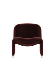 Fauteuil en velours terracotta Alky - Anonima Castelli - The Cool Republic