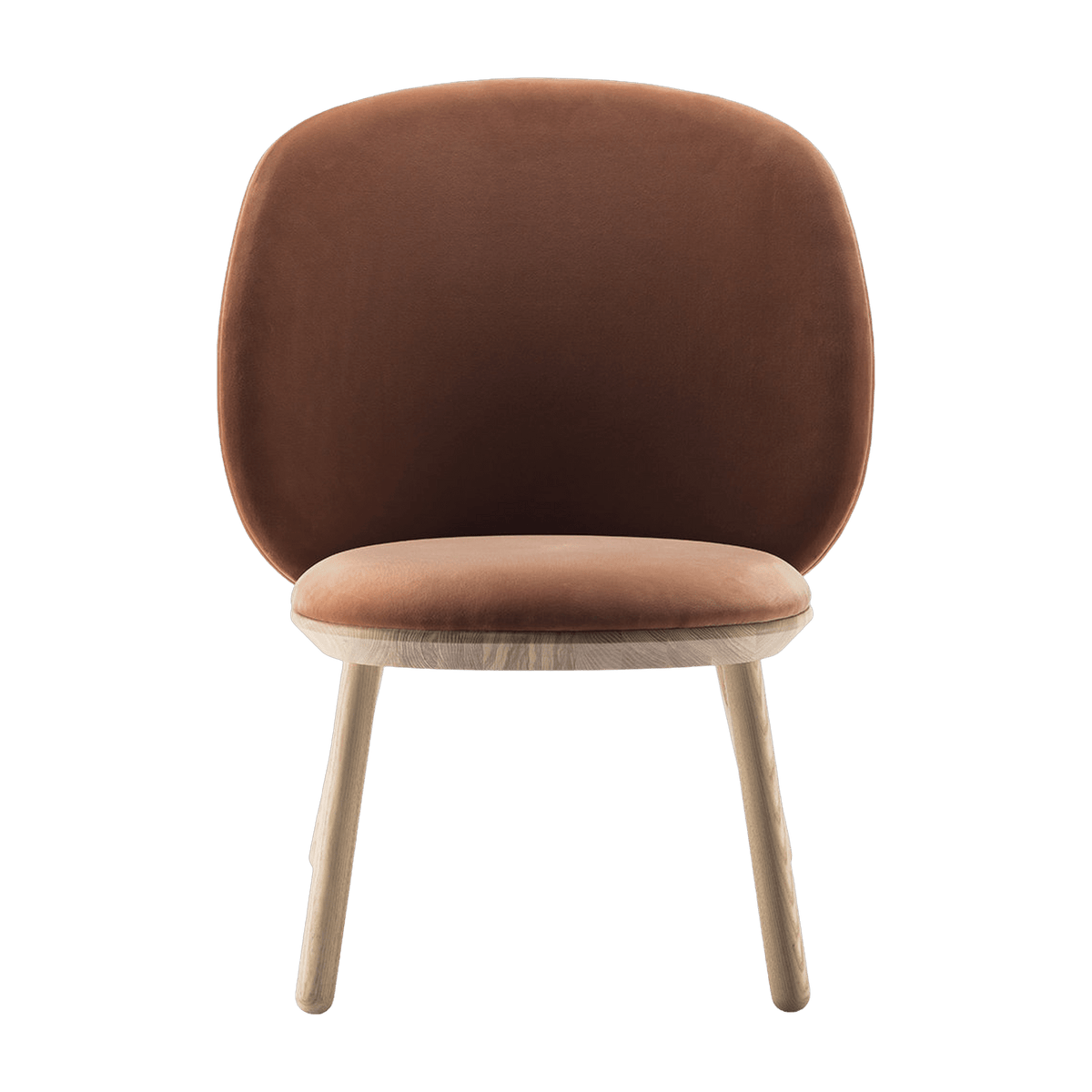 Fauteuil en velours terracotta Naïve - EMKO - The Cool Republic