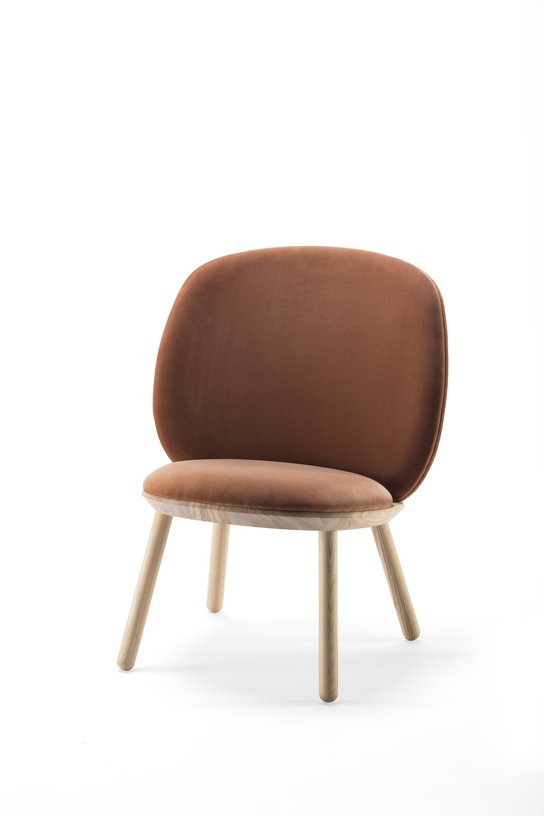 Fauteuil en velours terracotta Naïve - EMKO - The Cool Republic