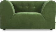 Fauteuil en velours vert Vint - Hkliving - The Cool Republic
