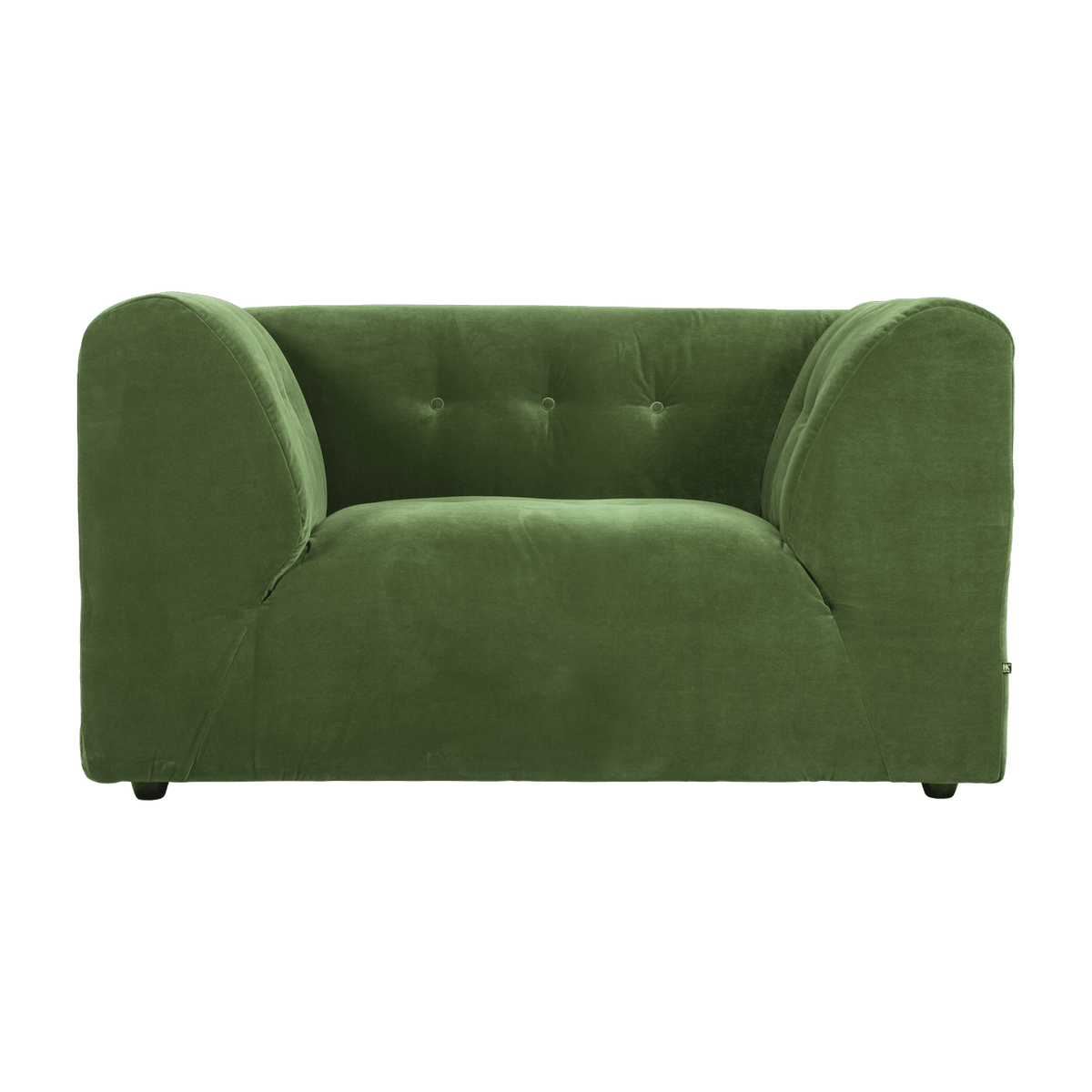 Green velvet armchair Vint - Hkliving - The Cool Republic