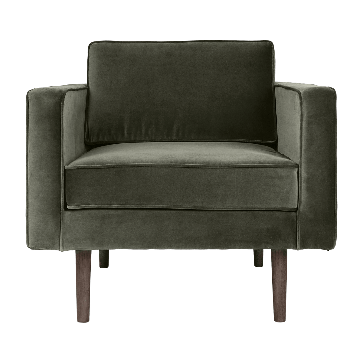 Fauteuil en velours vert Wind - Broste Copenhagen - The Cool Republic