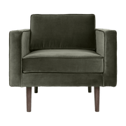 Fauteuil en velours vert Wind - Broste Copenhagen - The Cool Republic