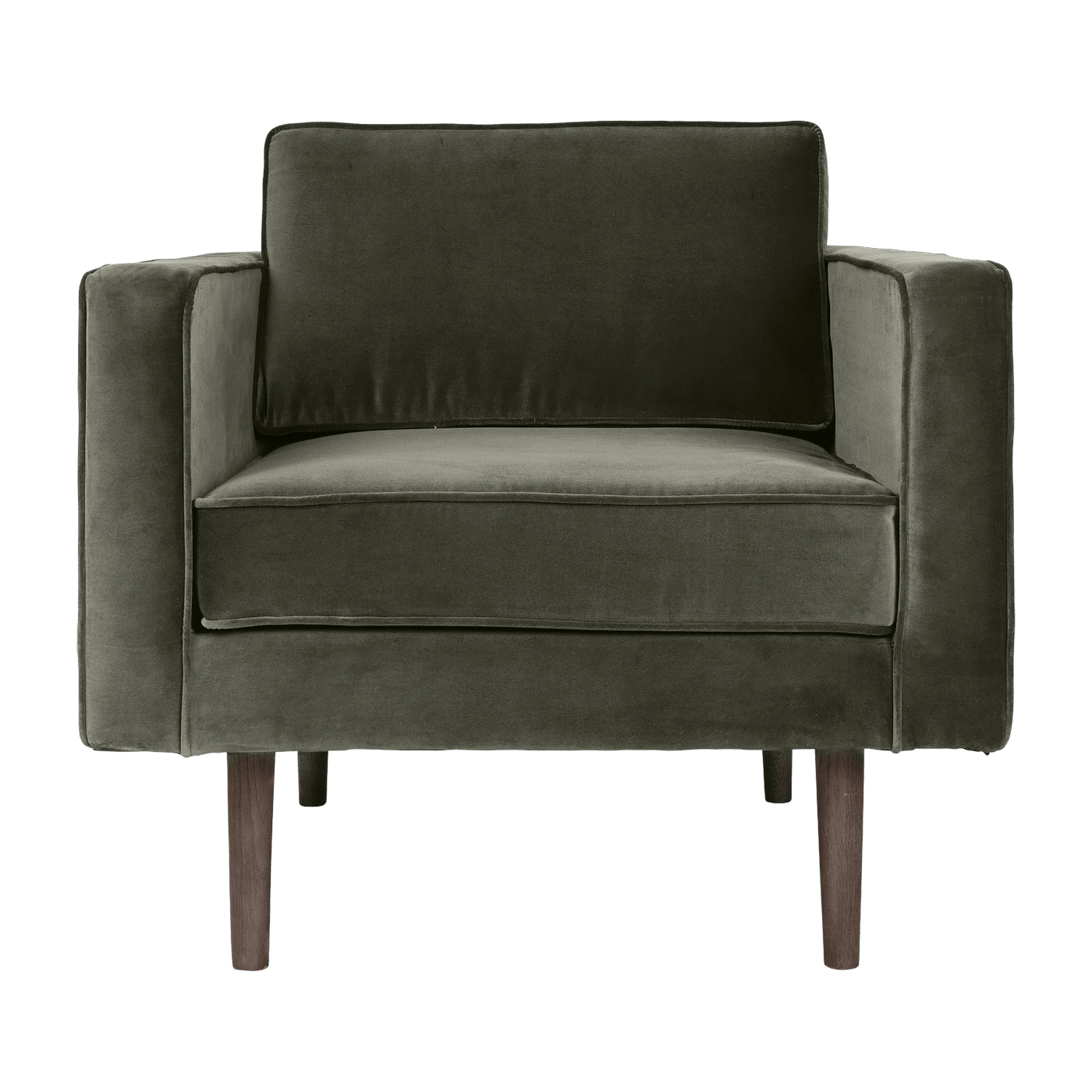 Fauteuil en velours vert Wind - Broste Copenhagen - The Cool Republic