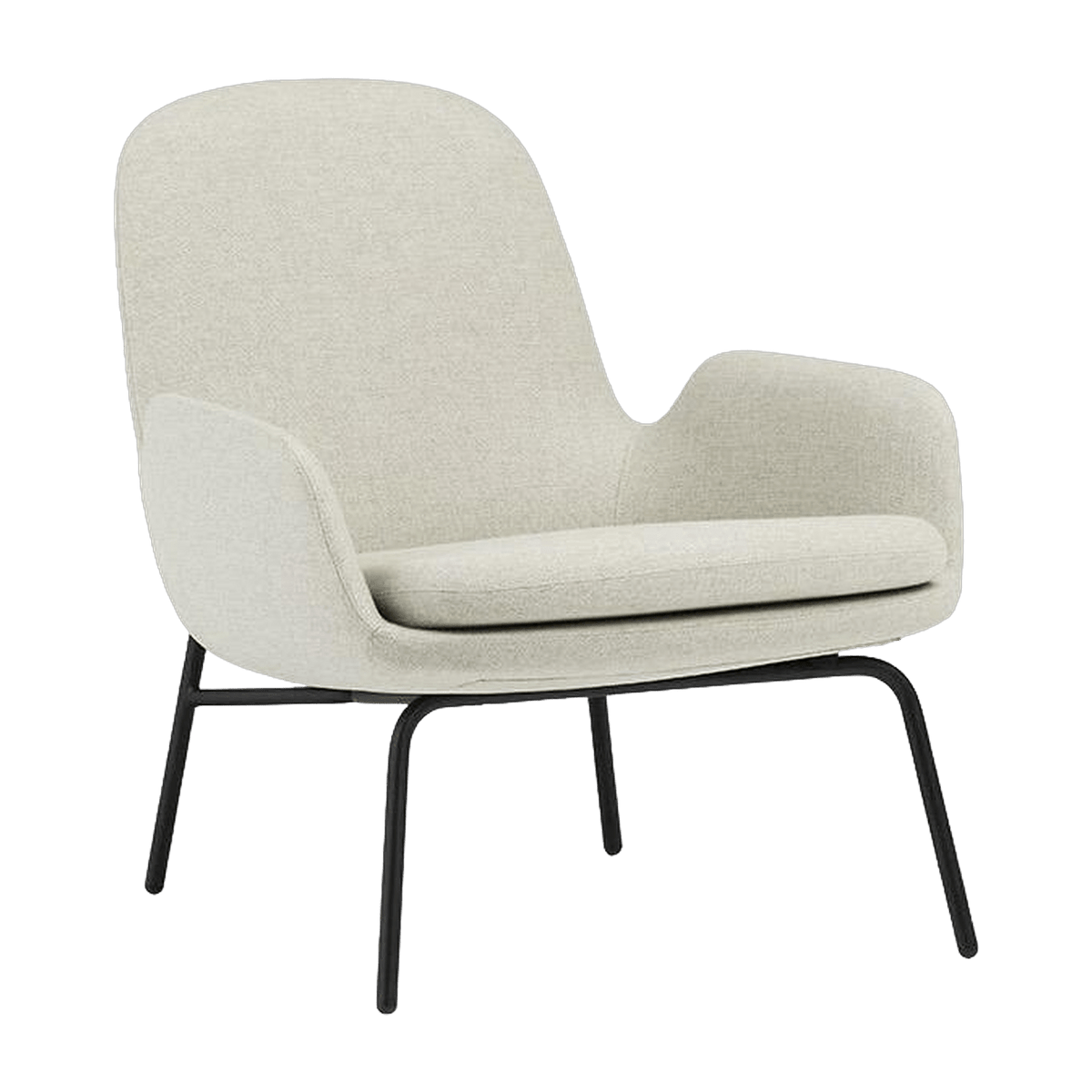 Fauteuil Era Lounge Chair Low Black Steel MLF20- Normann Copenhagen - The Cool Republic