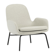 Fauteuil Era Lounge Chair Low Black Steel MLF20- Normann Copenhagen - The Cool Republic