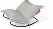 Fauteuil extérieur en métal avec coussin gris brume Rock 'n Roll Combi - Fatboy - The Cool Republic