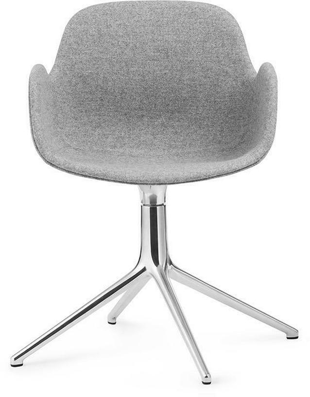 Fauteuil Form pivotant 4L Full Uph. Alu - Normann Copenhagen - The Cool Republic