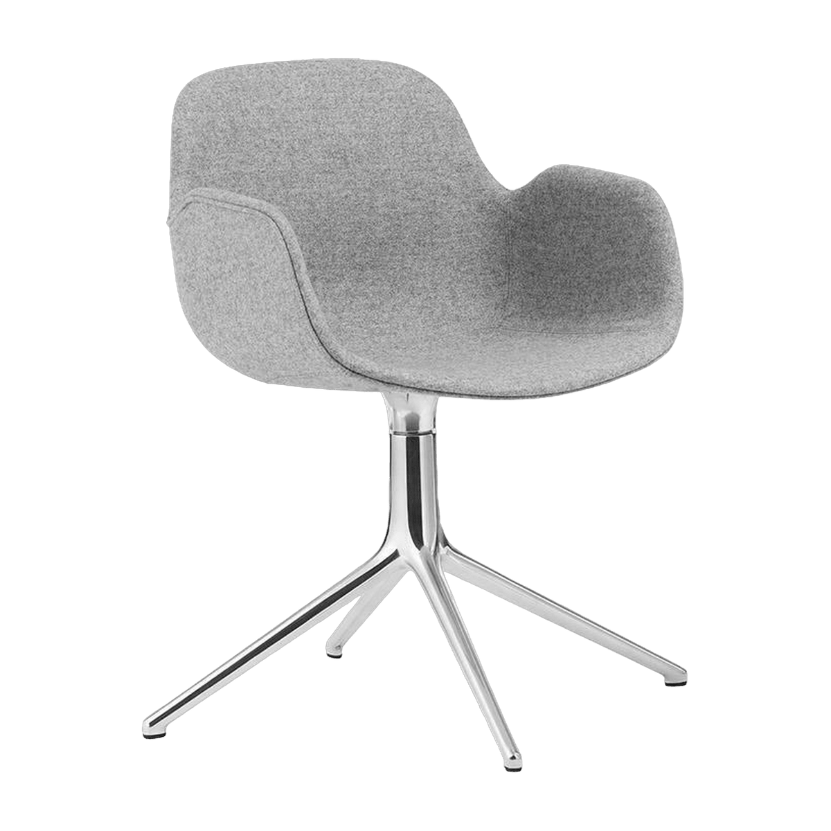 Fauteuil Form pivotant 4L Full Uph. Alu - Normann Copenhagen - The Cool Republic