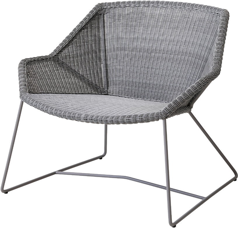 Fauteuil gris Breeze lounge - Cane - Line - The Cool Republic