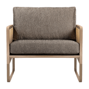 Fauteuil gris en chêne Cannage - RED Edition - The Cool Republic