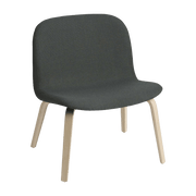 Fauteuil gris et bois laqué Visu - Muuto - The Cool Republic