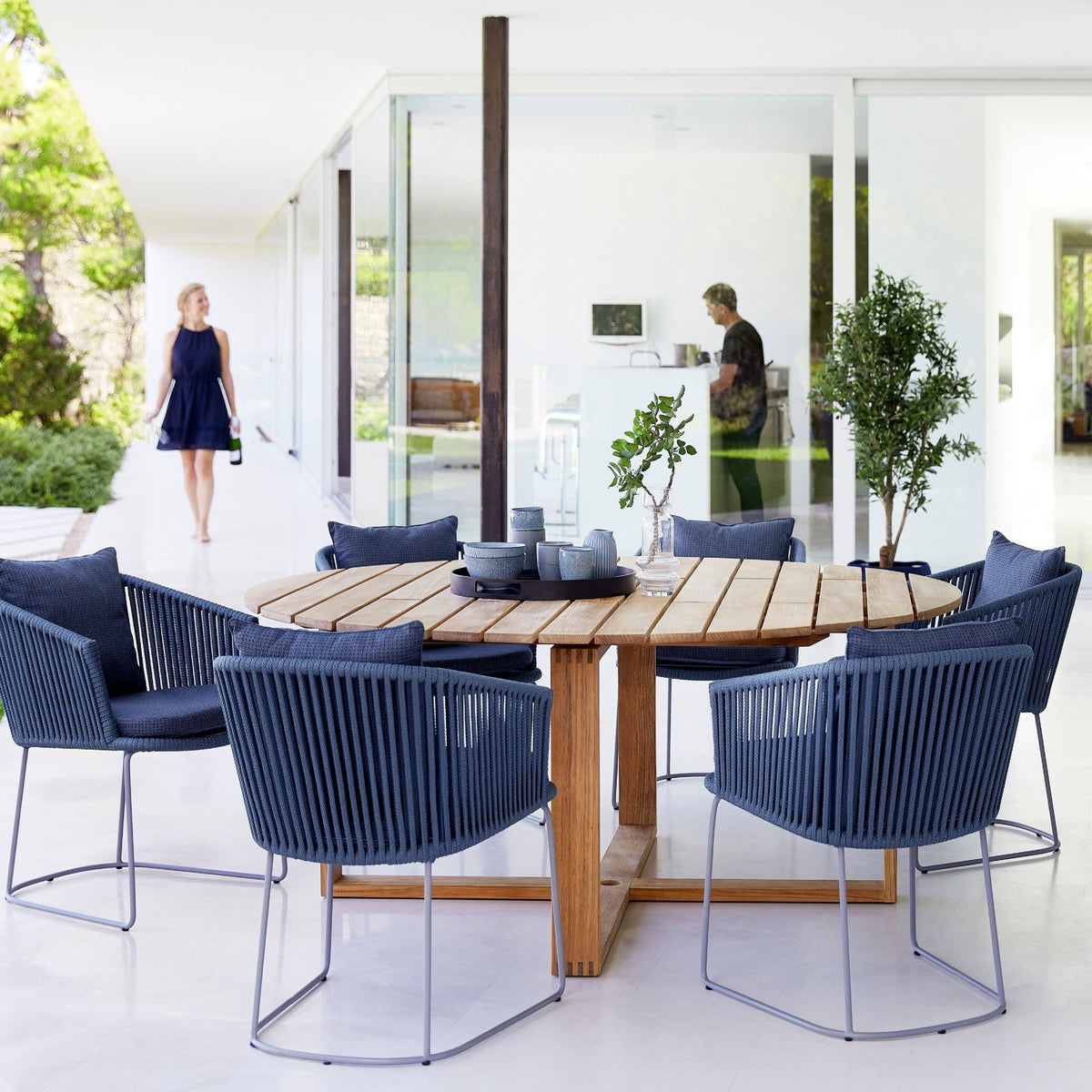 Fauteuil gris Moments - Cane-Line - The Cool Republic