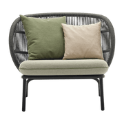 Fauteuil Lounge avec coussins en set Amande Kodo - Vincent Sheppard - The Cool Republic
