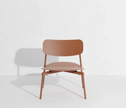 Fauteuil lounge en aluminium terracotta 71 cm Fromme - Petite Friture