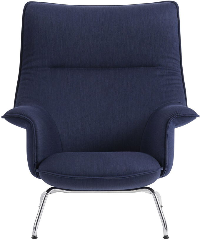 Fauteuil lounge en bleu marine Doze - Muuto - The Cool Republic
