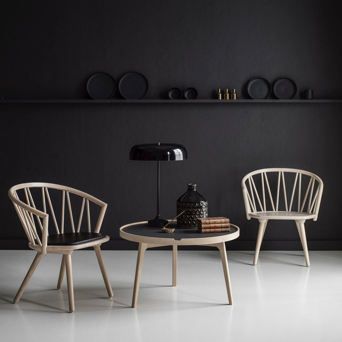 Fauteuil lounge en bouleau blanc ZigZag - Hans K - The Cool Republic