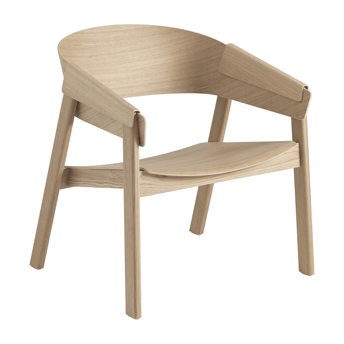 Fauteuil Lounge en chêne Cover - Muuto - The Cool Republic