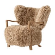 Fauteuil lounge en chêne et mouton Wulff ATD2 - &tradition - The Cool Republic