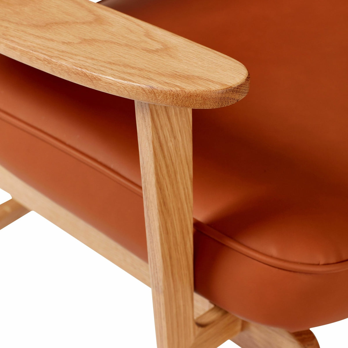 Fauteuil lounge en chêne marron - Hübsch - The Cool Republic