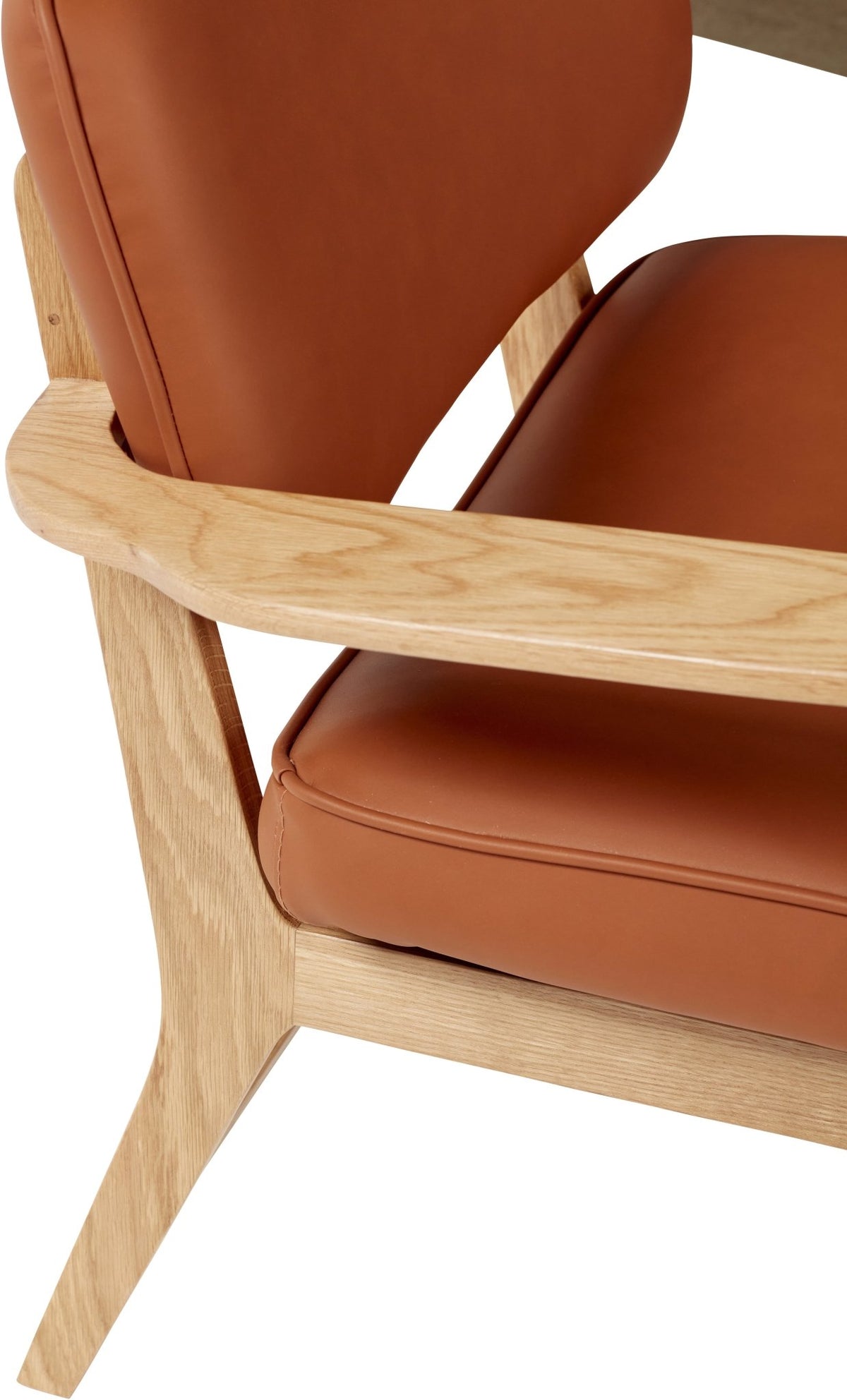 Fauteuil lounge en chêne marron - Hübsch - The Cool Republic