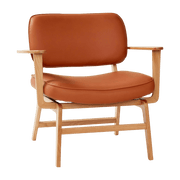 Fauteuil lounge en chêne marron - Hübsch - The Cool Republic