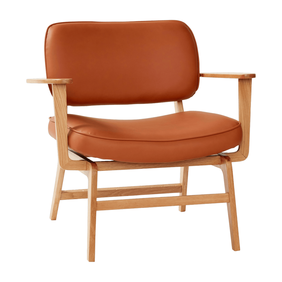 Fauteuil lounge en chêne marron - Hübsch - The Cool Republic