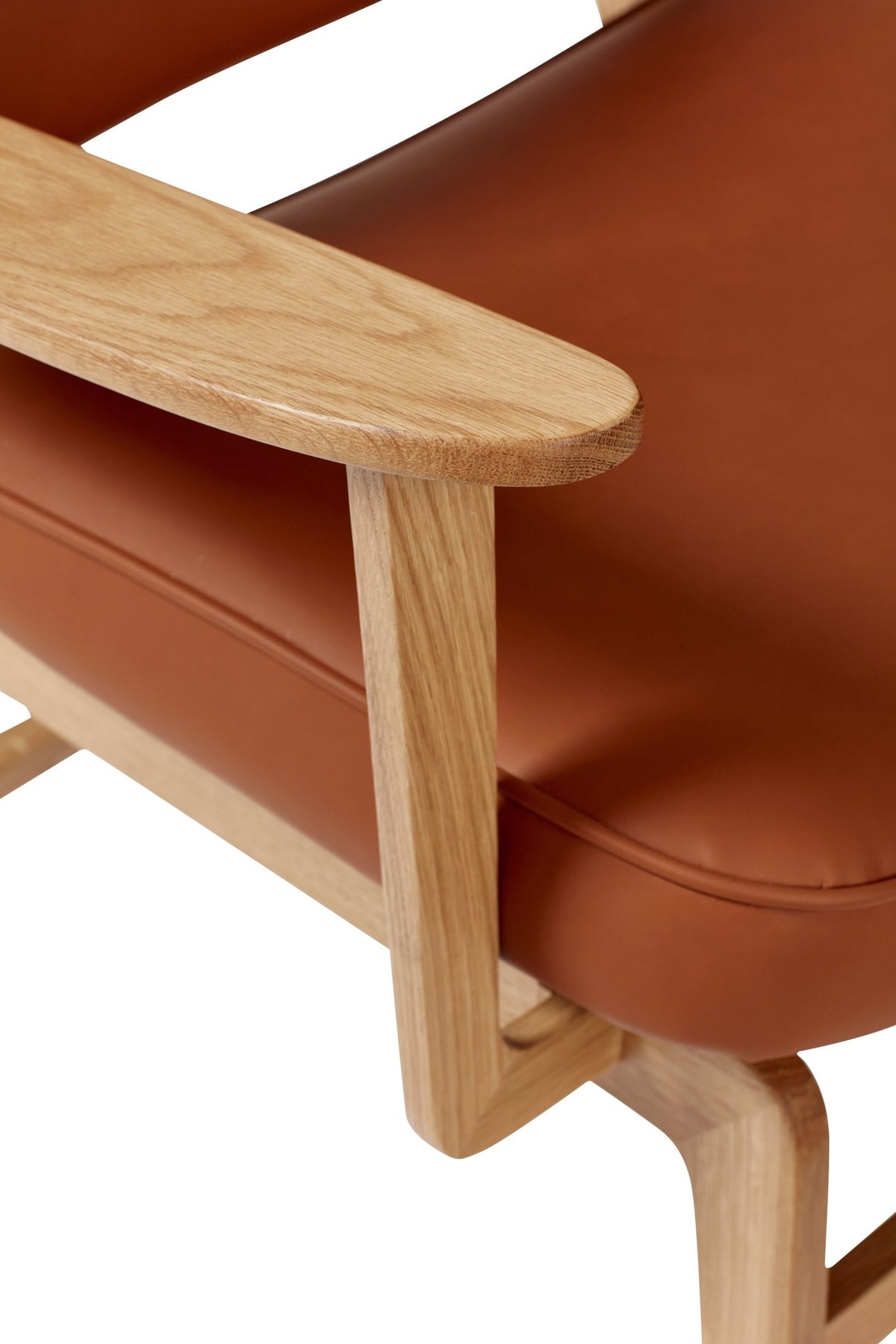 Fauteuil lounge en chêne marron - Hübsch - The Cool Republic