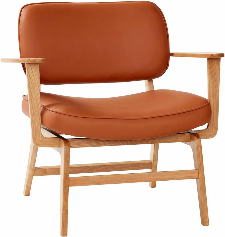 Fauteuil lounge en chêne marron - Hübsch - The Cool Republic