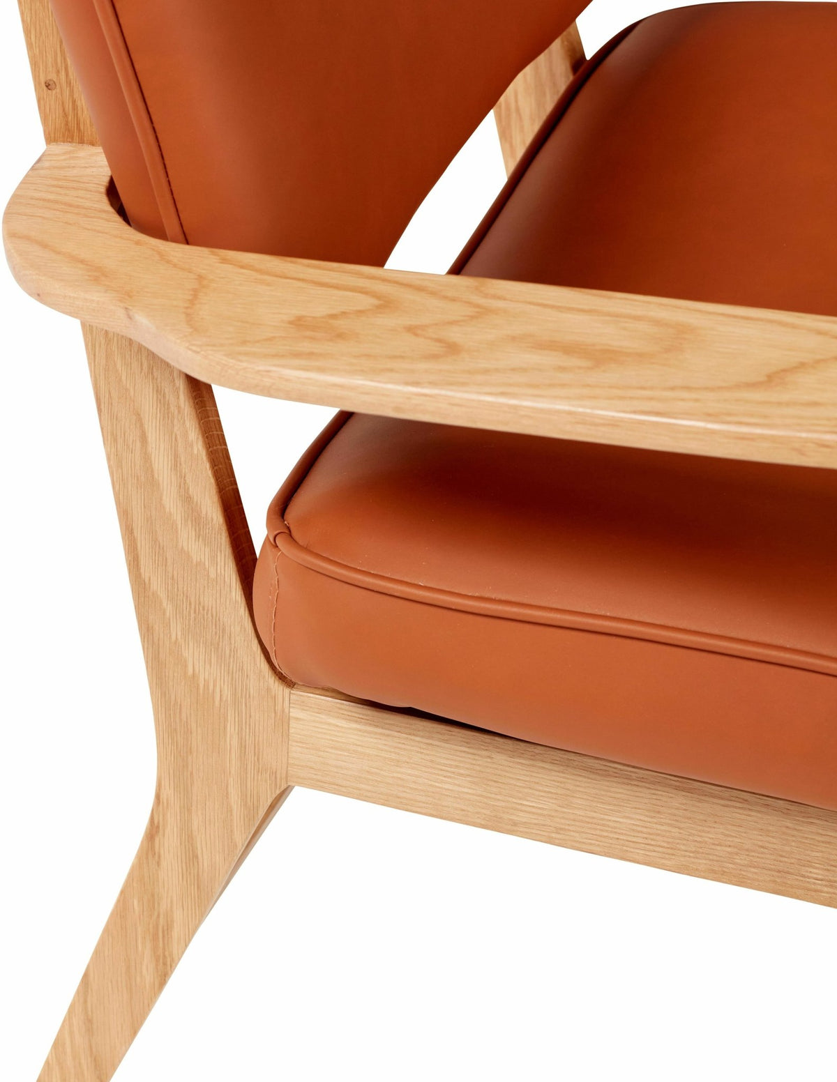 Fauteuil lounge en chêne marron - Hübsch - The Cool Republic