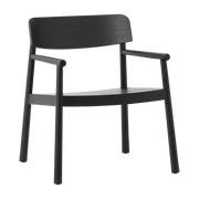 Fauteuil lounge en frêne noir Timb noir - Normann Copenhagen - The Cool Republic