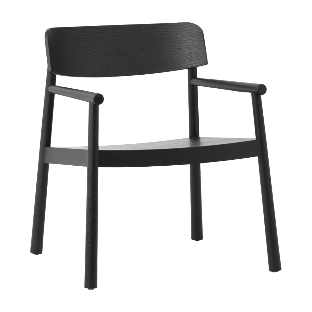 Fauteuil lounge en frêne noir Timb noir - Normann Copenhagen - The Cool Republic