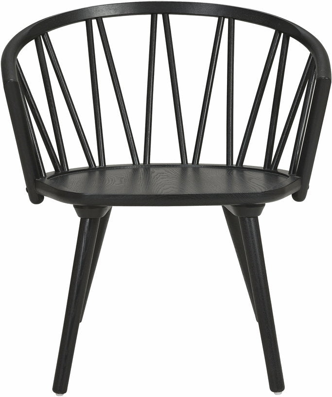 Fauteuil lounge en frêne noir ZigZag - Hans K - The Cool Republic