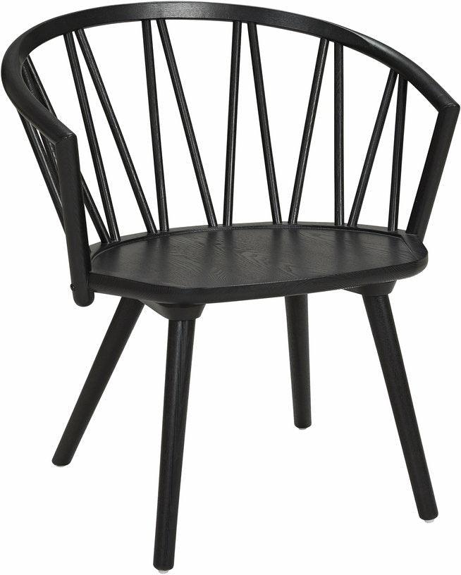 Fauteuil lounge en frêne noir ZigZag - Hans K - The Cool Republic