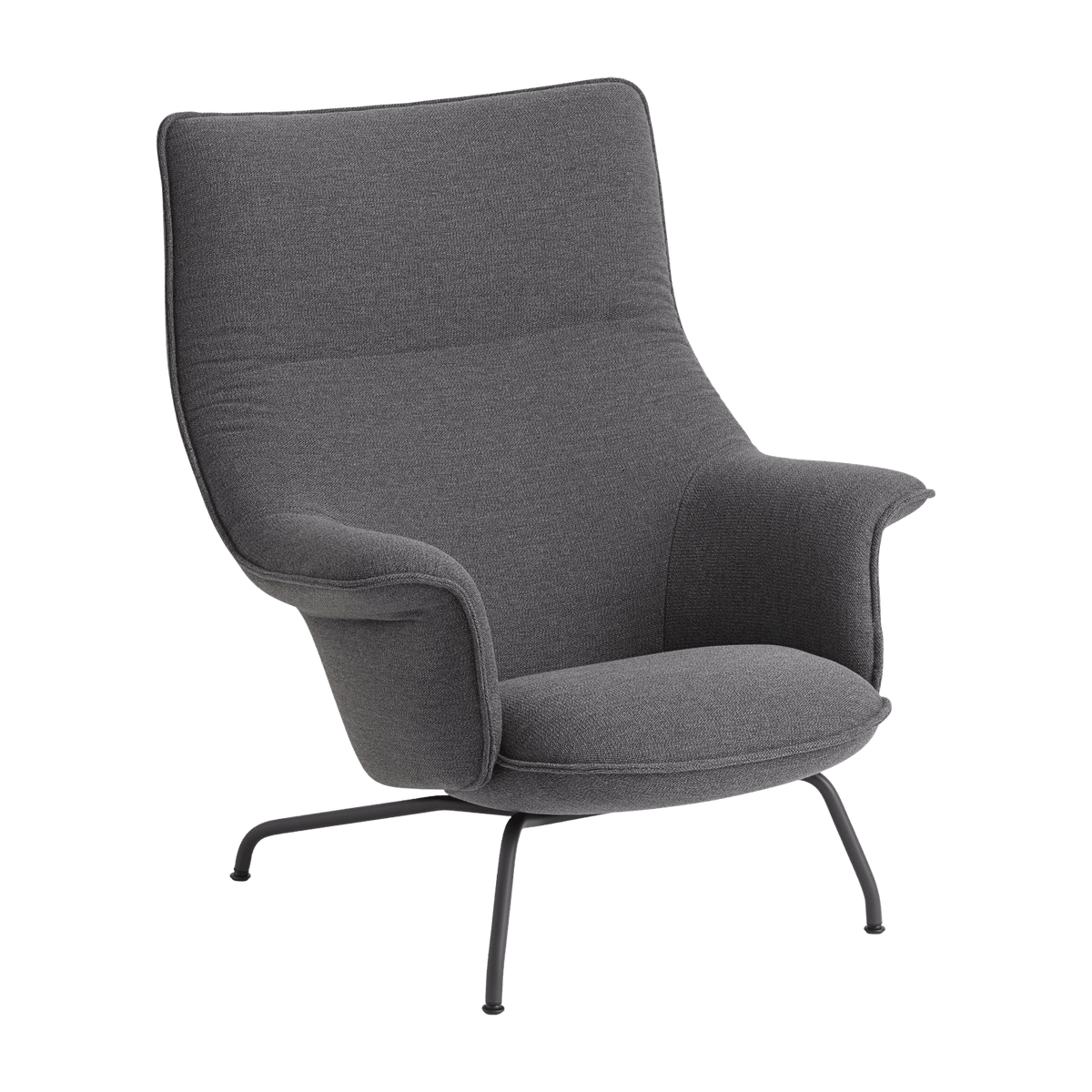 Fauteuil lounge en noir anthracite Doze - Muuto - The Cool Republic