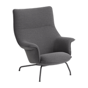 Fauteuil lounge en noir anthracite Doze - Muuto - The Cool Republic