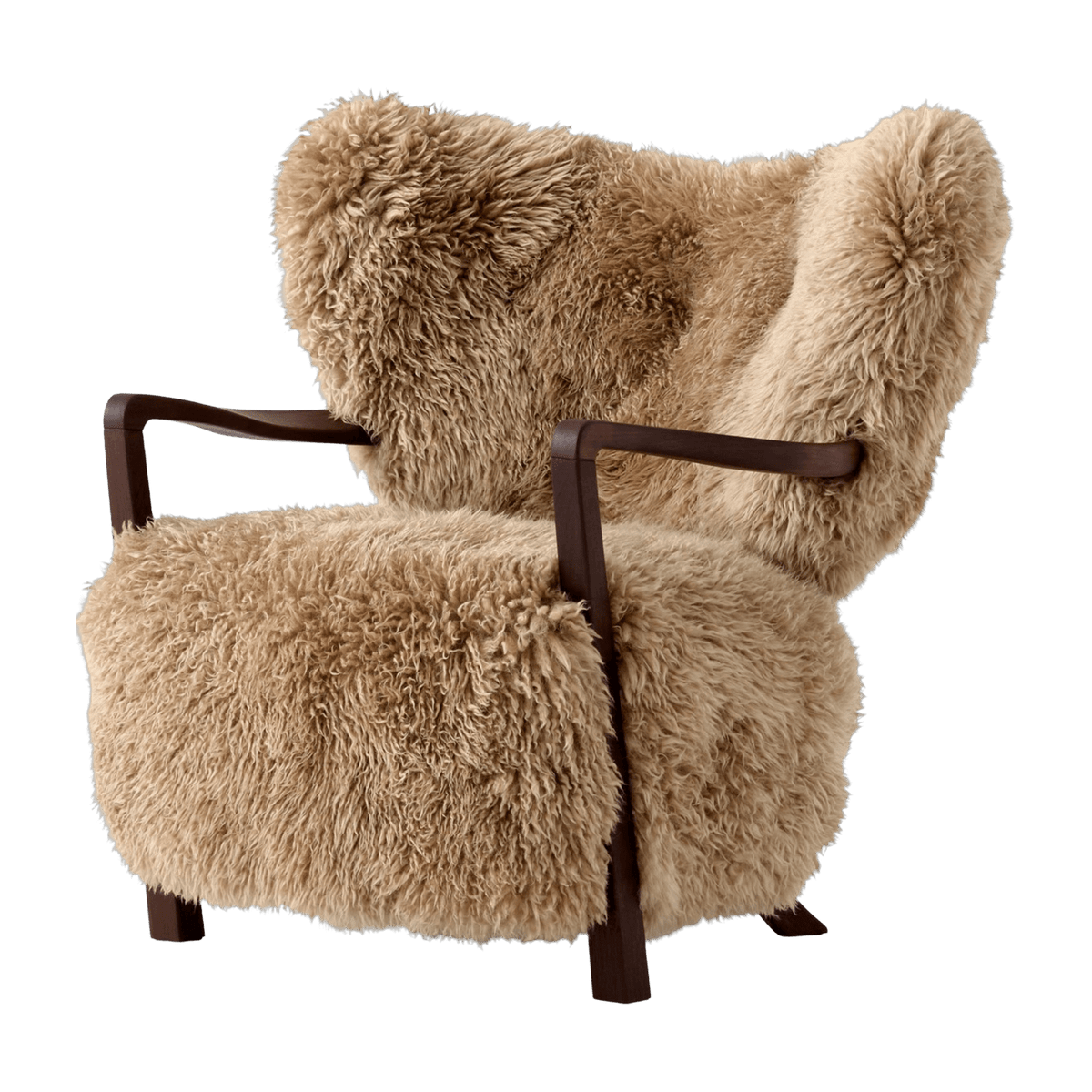 Wulff ATD2 walnut and sheep lounge chair - &tradition - The Cool Republic