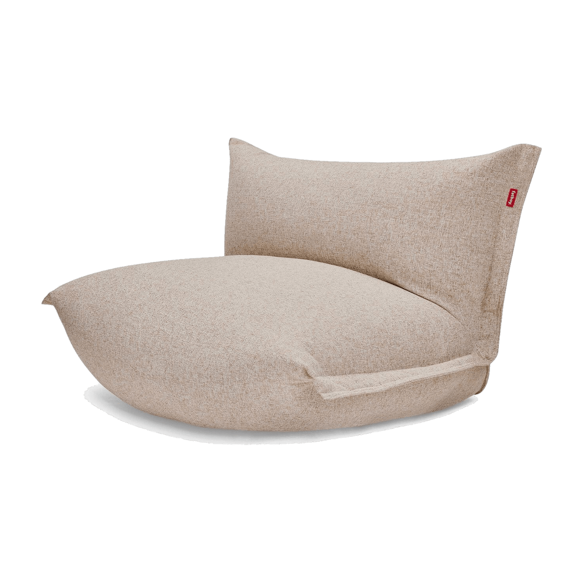 Fauteuil lounge en tissu bouclette beige 102x85x75cm BonBaron Slim - Fatboy - The Cool Republic