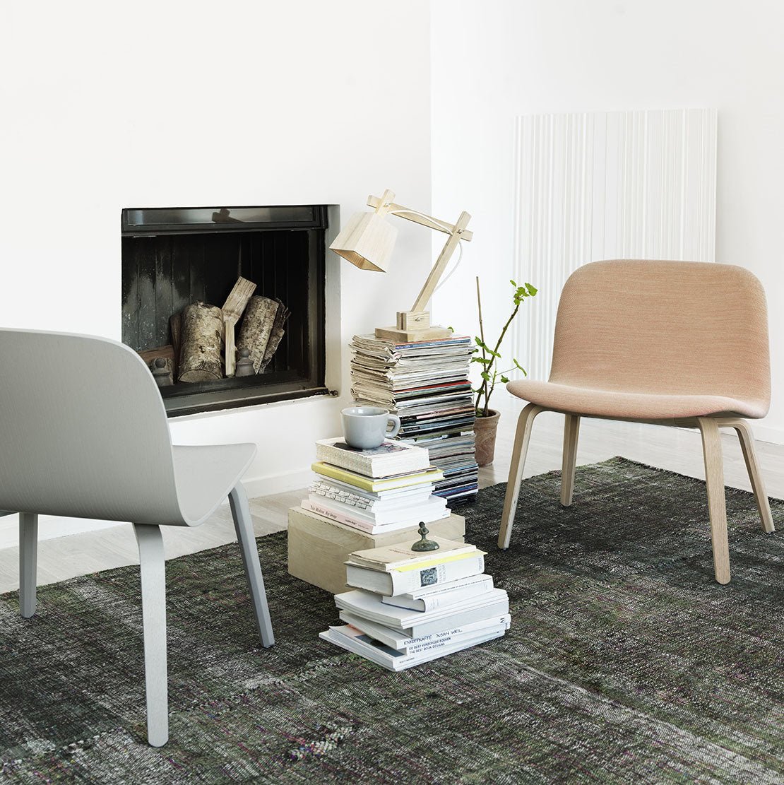 Fauteuil lounge gris Visu - Muuto - The Cool Republic