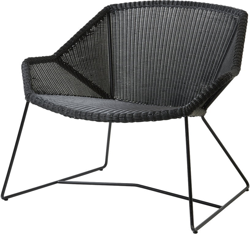 Fauteuil lounge noir Breeze - Cane - Line - The Cool Republic
