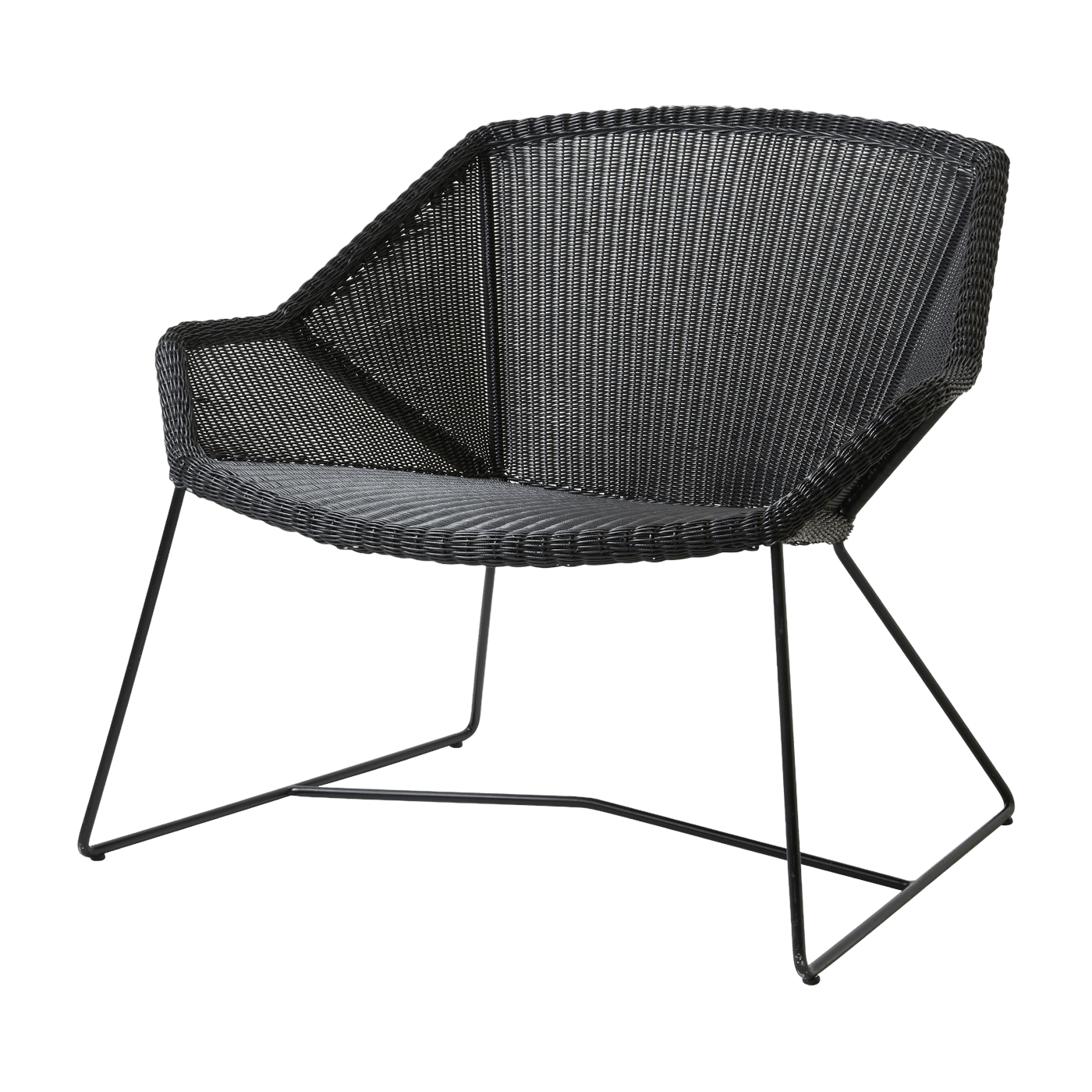 Fauteuil lounge noir Breeze - Cane-Line - The Cool Republic
