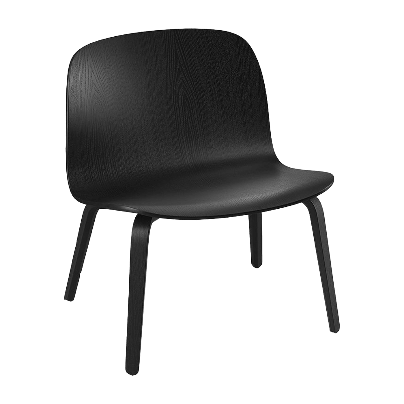 Fauteuil lounge noir Visu - Muuto - The Cool Republic