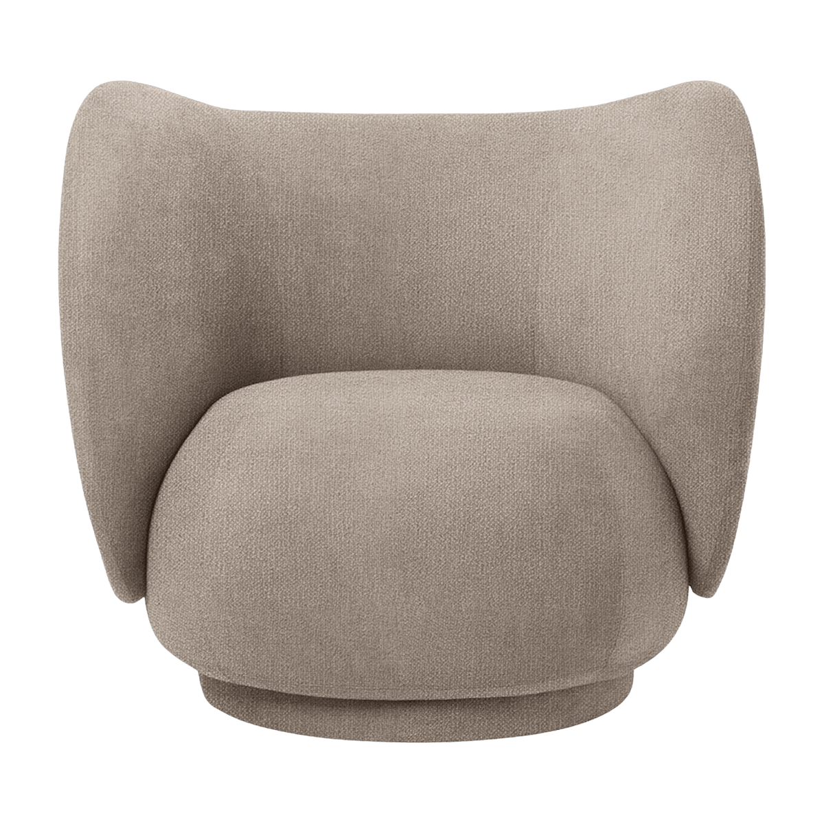 Fauteuil lounge sable bouclé Rico - Ferm Living - The Cool Republic