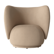 Fauteuil lounge sable brossé Rico - Ferm Living - The Cool Republic